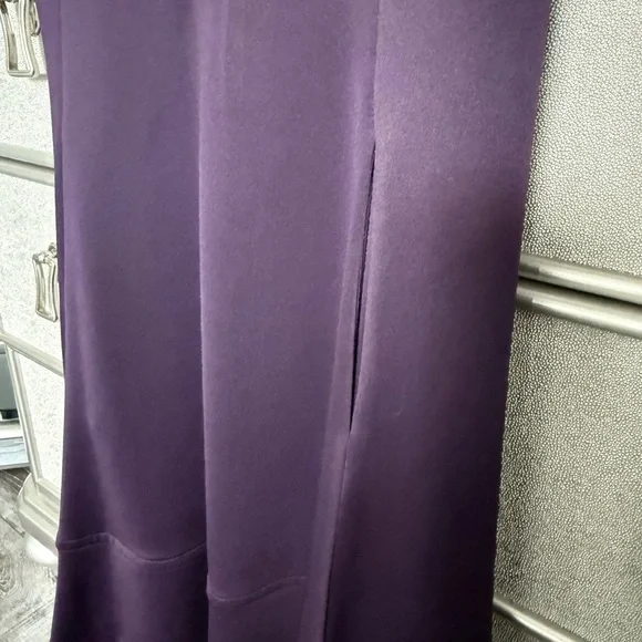 💜 DKNY💜 Fit and Flare Plum Dress size 4 - Picture 6 of 10